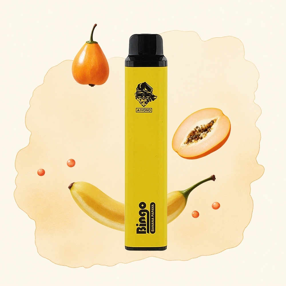 Banana Papaja Aivono Aim Bingo 4000 Pufova 10mL 1000mAh батерија
