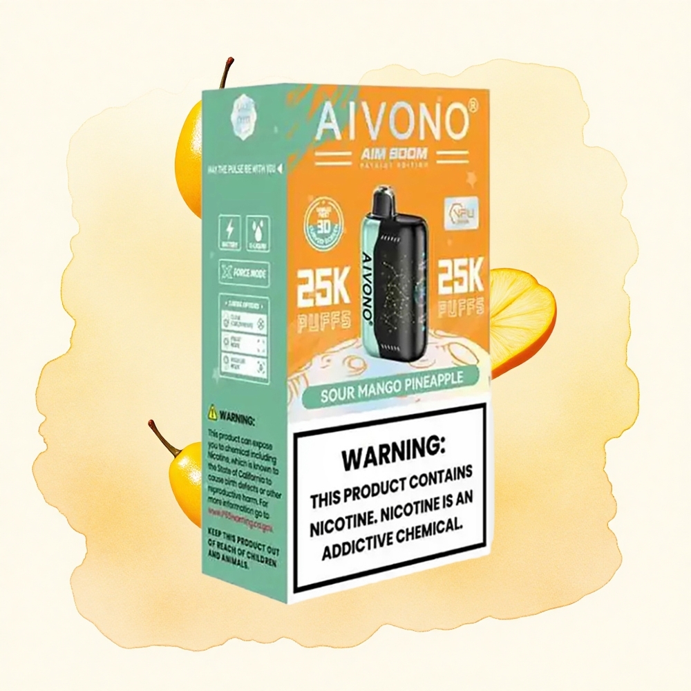 Kisela Mango Ananas Aivono Aim Boom 25000 Pufova 650mAh батерија