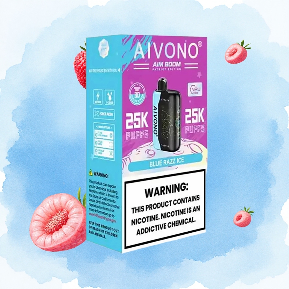 Plava Malina Led Aivono Aim Boom 25000 Pufova 650mAh батерија