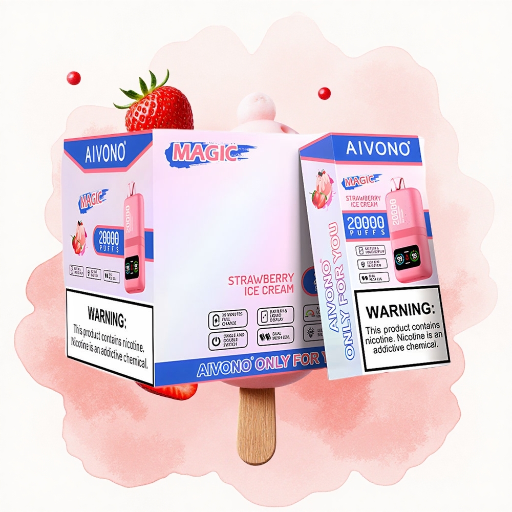 Јагода сладолед Aivono Aim Magic 20000 Пуфова 26ml Течност