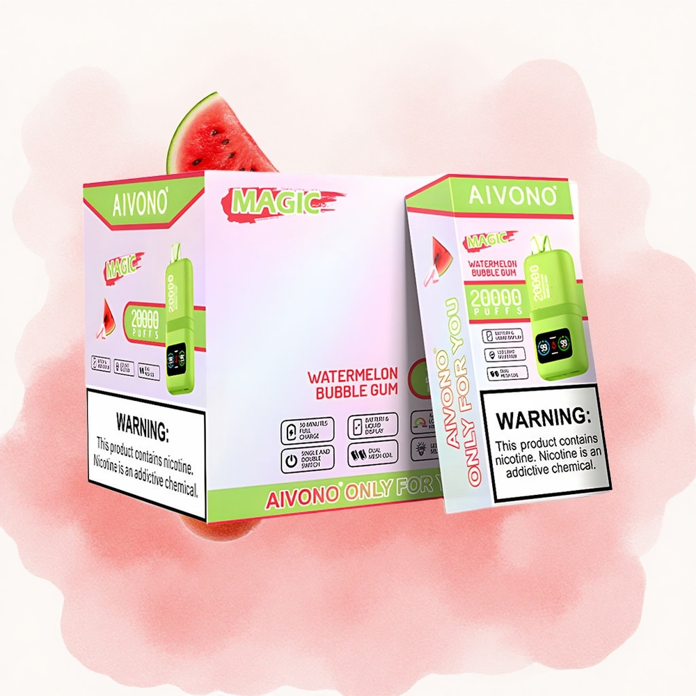 Лубеница жвачка Aivono Aim Magic 20000 Puffs Дуал Месх Цоилс