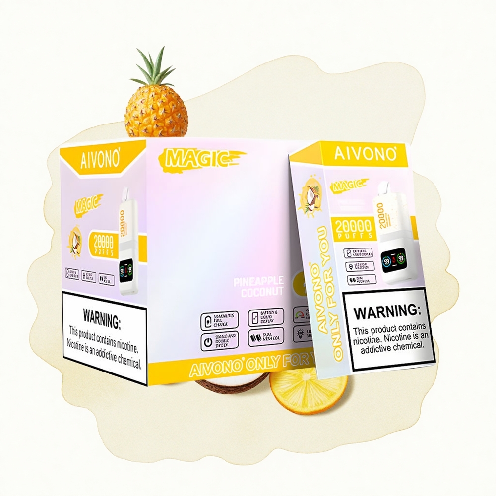 Ananas kokos Aivono Aim Magic 20000 Pufova Дуал Месх Цоилс