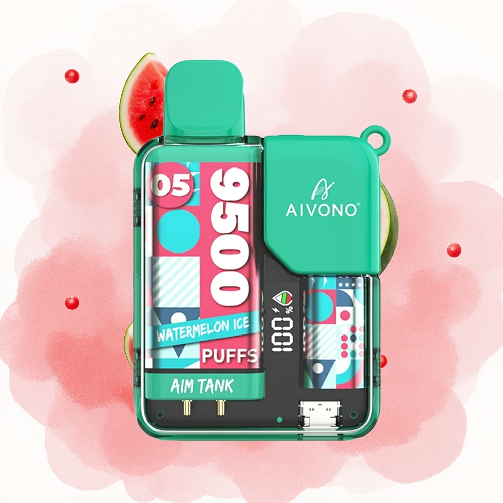 Лубеница лед Aivono AIM-TANK 9500 Puffs 18ml Течност 650mAh Батерија