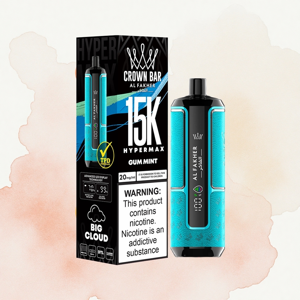 Gum Mint Al Fakher Crown Bar 15K Hypermax 15000 Pufova 22ml