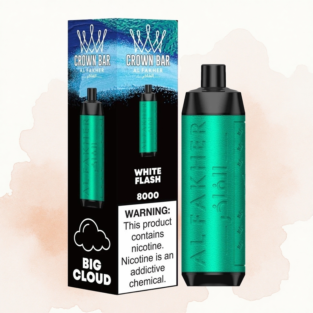 Bela Munja Al Fakher Crown Bar 8000 Kristal Једнократни Вапеe са 600mAh батерија и 18мл Е-течностi