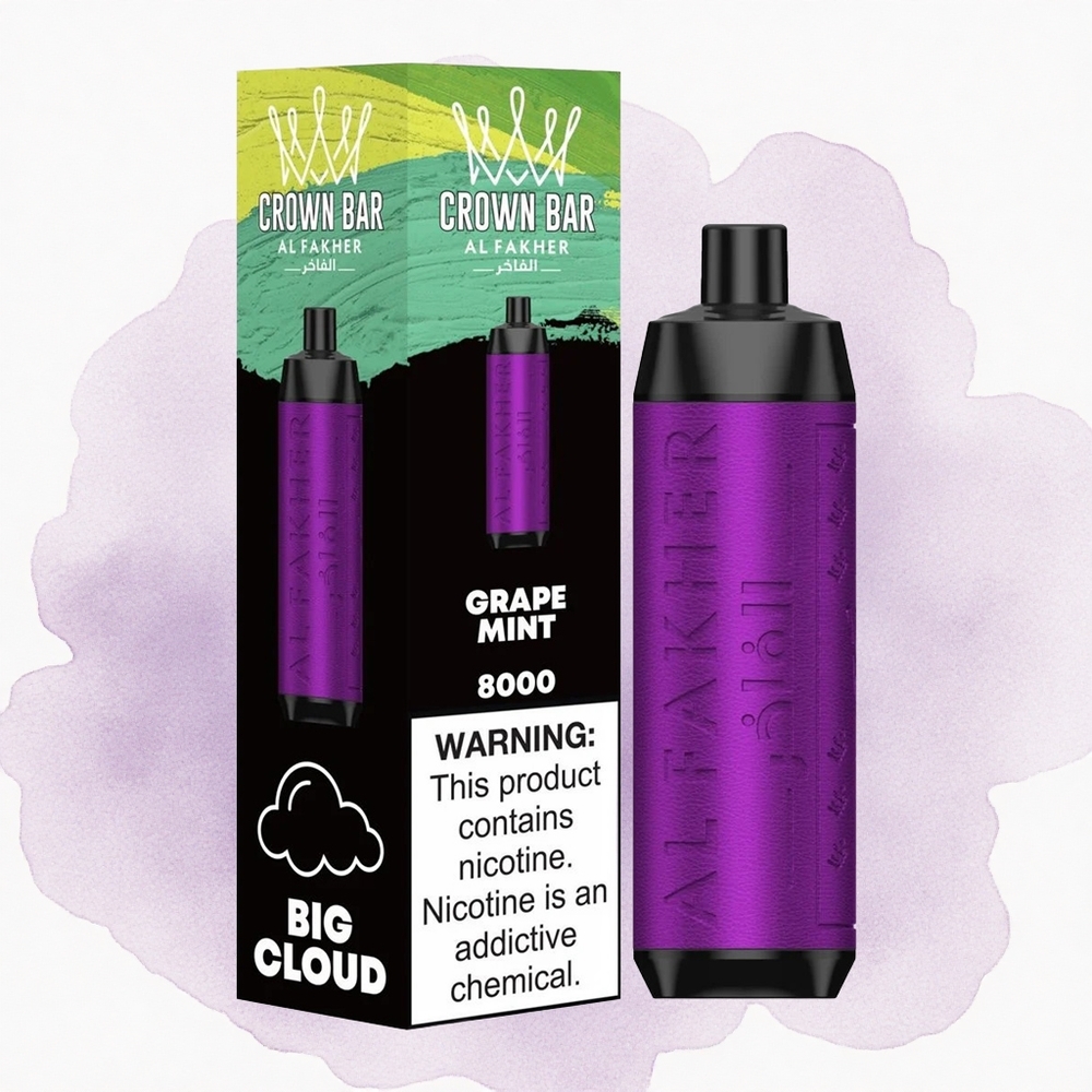 Grozdana Mentol Al Fakher Crown Bar 8000 Pufova 18мл Е-течност