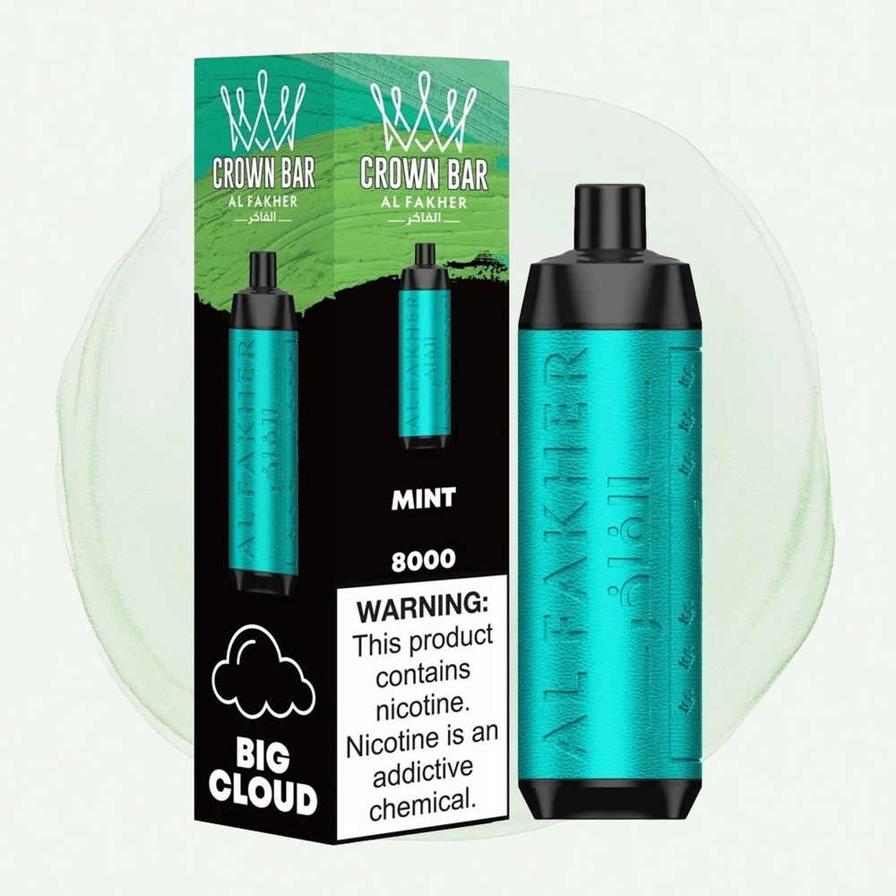 Menta Al Fakher Crown Bar 8000 Pufova 18мл капацитета Е-течности