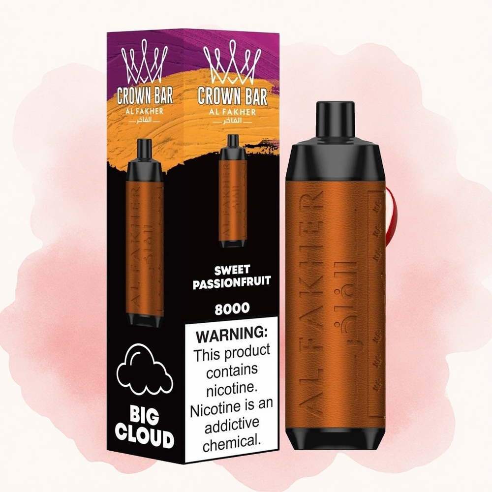 Slatka Pasiflora Al Fakher Crown Bar 8000 Puševa 18мл Е-течност
