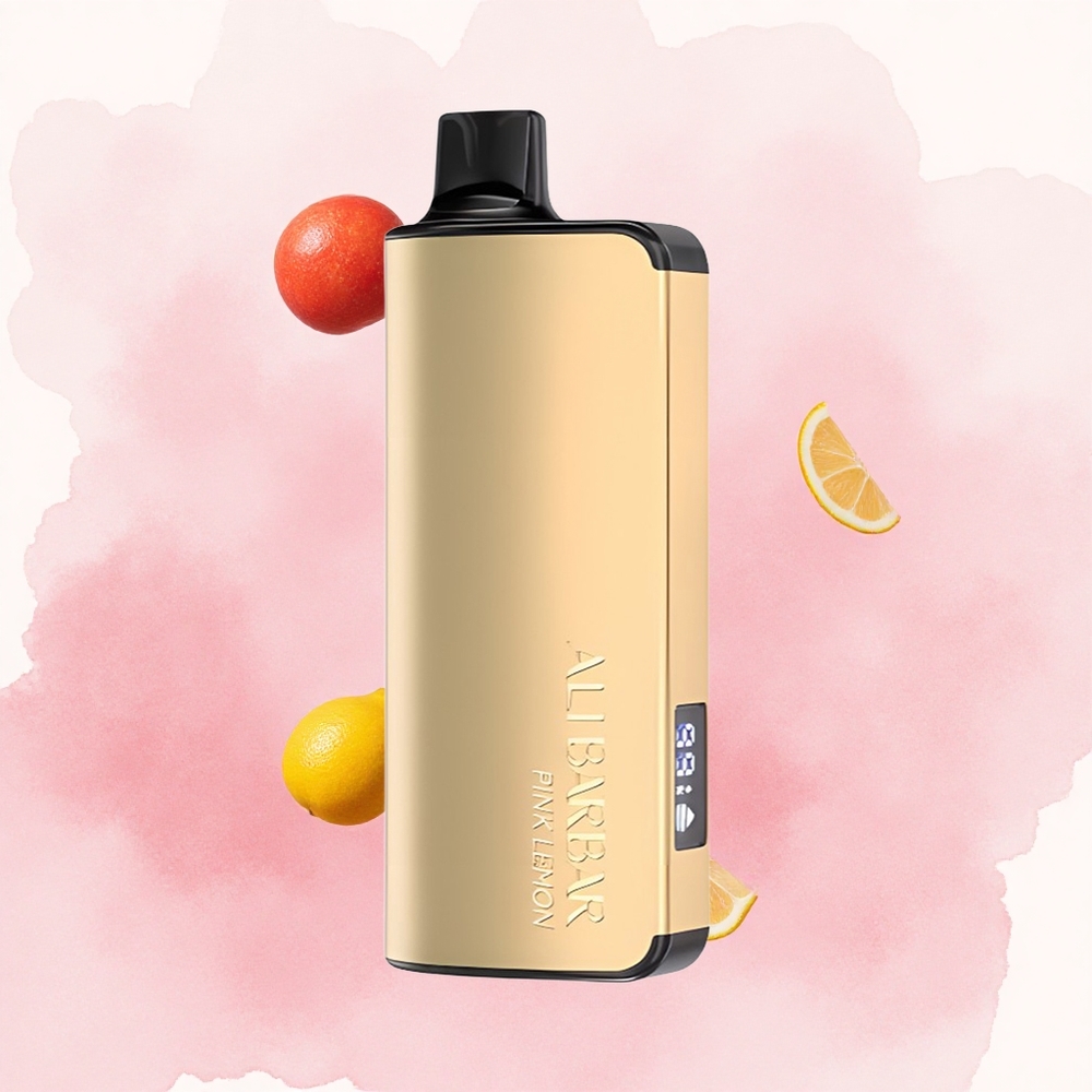 Розе лимун Alibarbar Ingot 9000 Puffs 22ml Течност 2350mAh Батерија