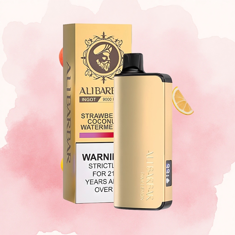 Розе лимун Alibarbar Ingot 9000 Puffs 22ml Течност 2350mAh Батерија