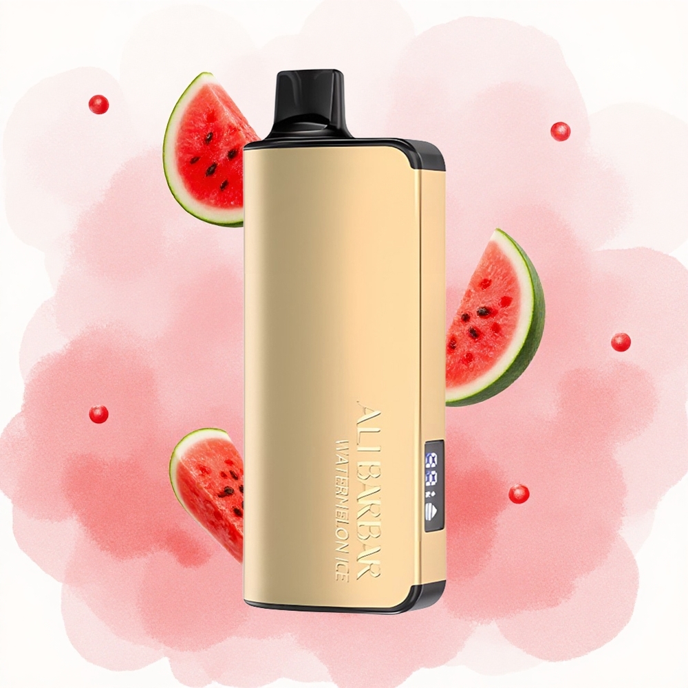 Лубеница лед Alibarbar Ingot 9000 Puffs 22ml Течност 2350mah Батерија