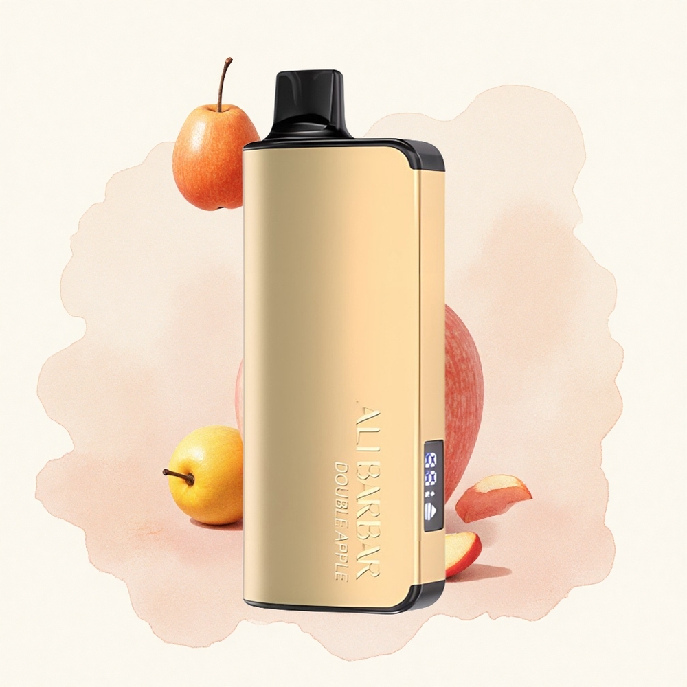 Dvostruka Jabuka Alibarbar Ingot 9000 Pufova са 22мл Е-течност и 2350mAh батерија