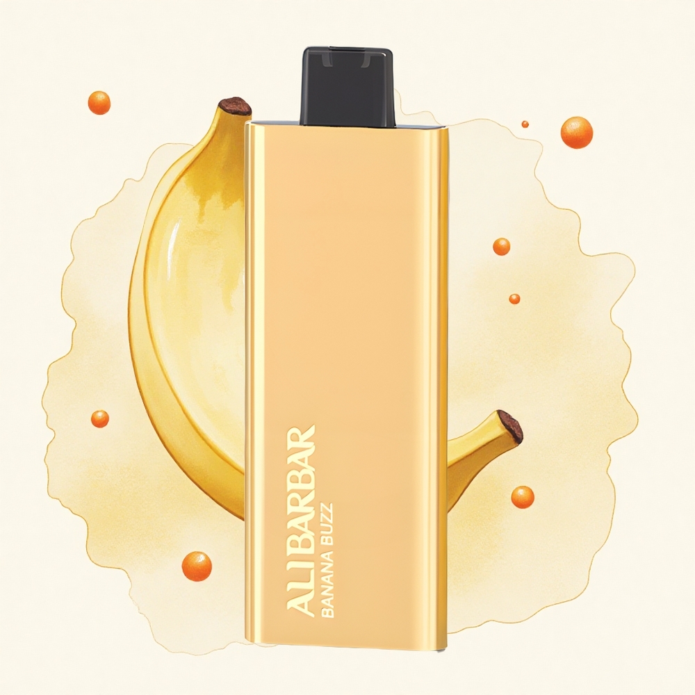Banana Buzz Alibarbar Pandora 7000 Pufova 17 ml
