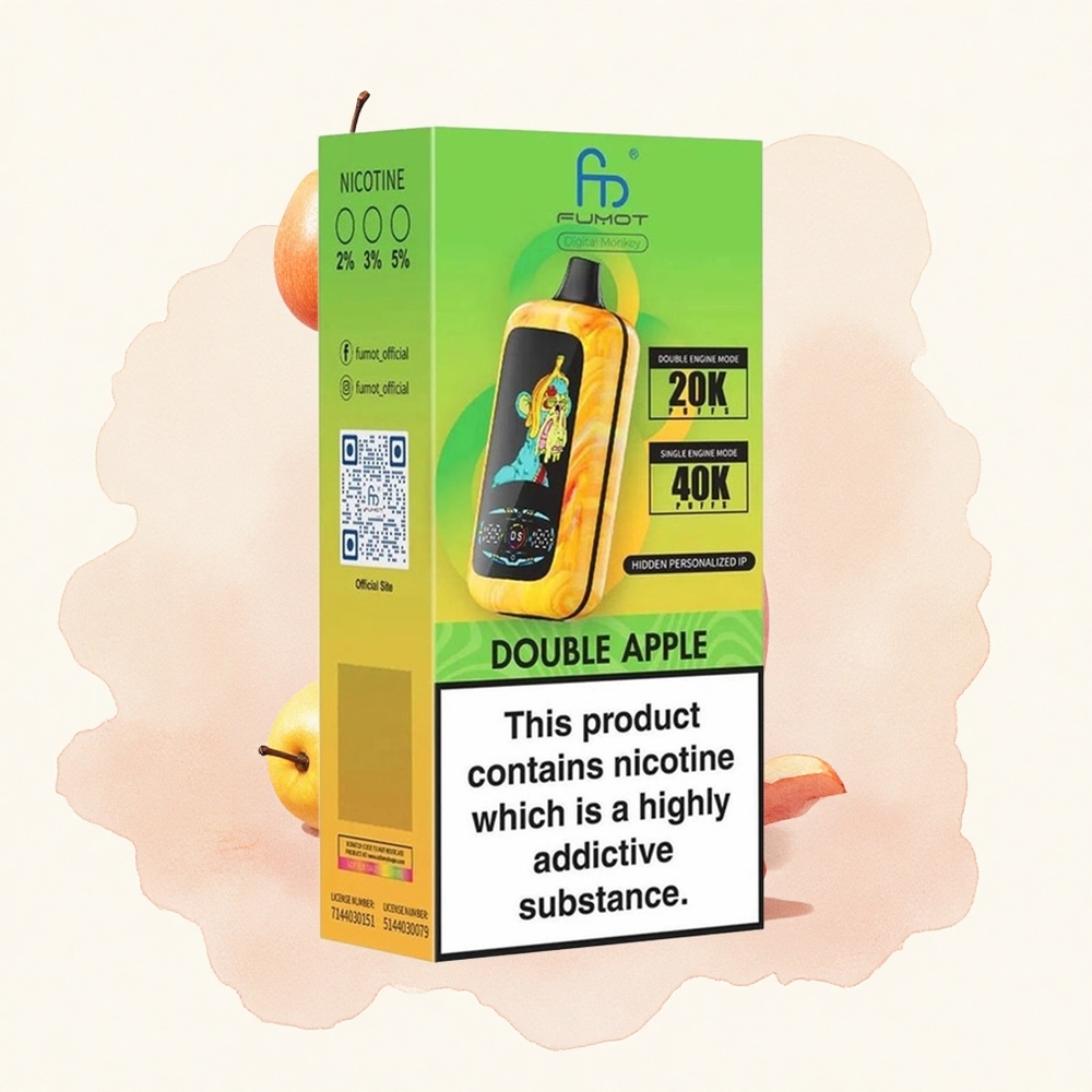Dvostruka Jabuka Fumot Digital Monkey 40000 Pufova Дуал Месх Цоил