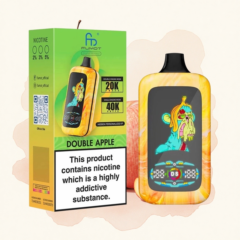Dvostruka Jabuka Fumot Digital Monkey 40000 Pufova Дуал Месх Цоил