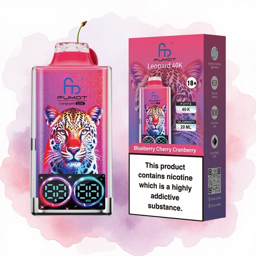 Borova-Tresnja Fumot Leopard 40K Pufova Dual Mreža и Digitalna Cev za Prikaz Nivoa Ulja