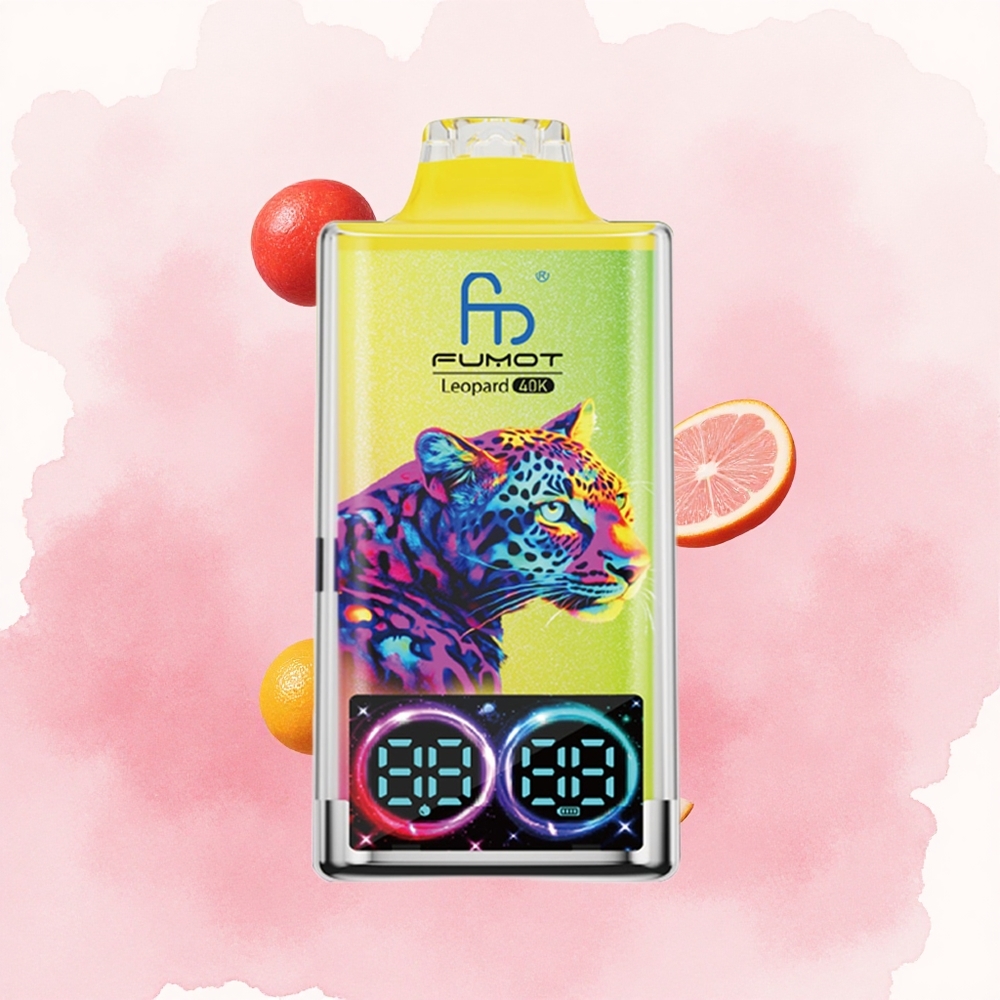 Розе лимунада Fumot Leopard 40K пуфова Дуал Месх Цоил Дигитална цев за приказ нивоа уља