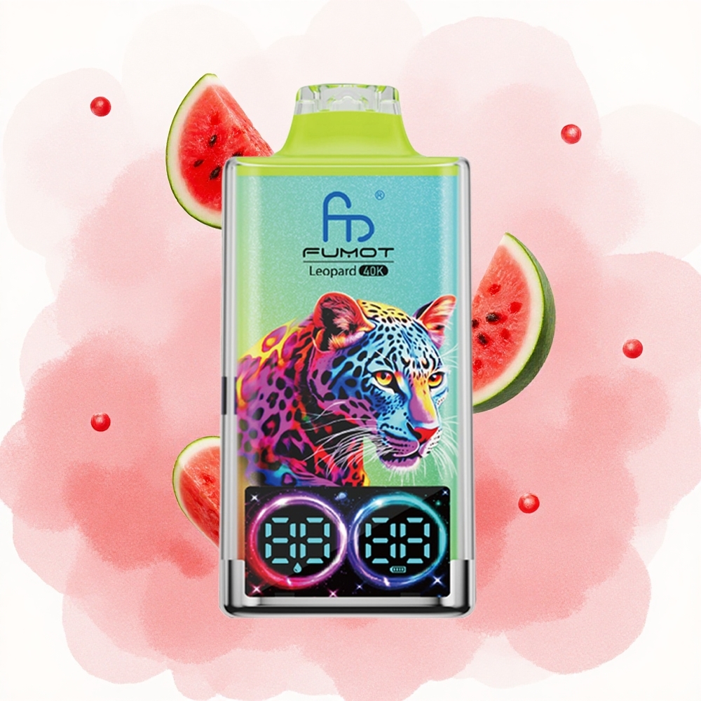 Lubenica Led Fumot Leopard 40K Puffs 700mAh батерија Дуал Месх Цоил