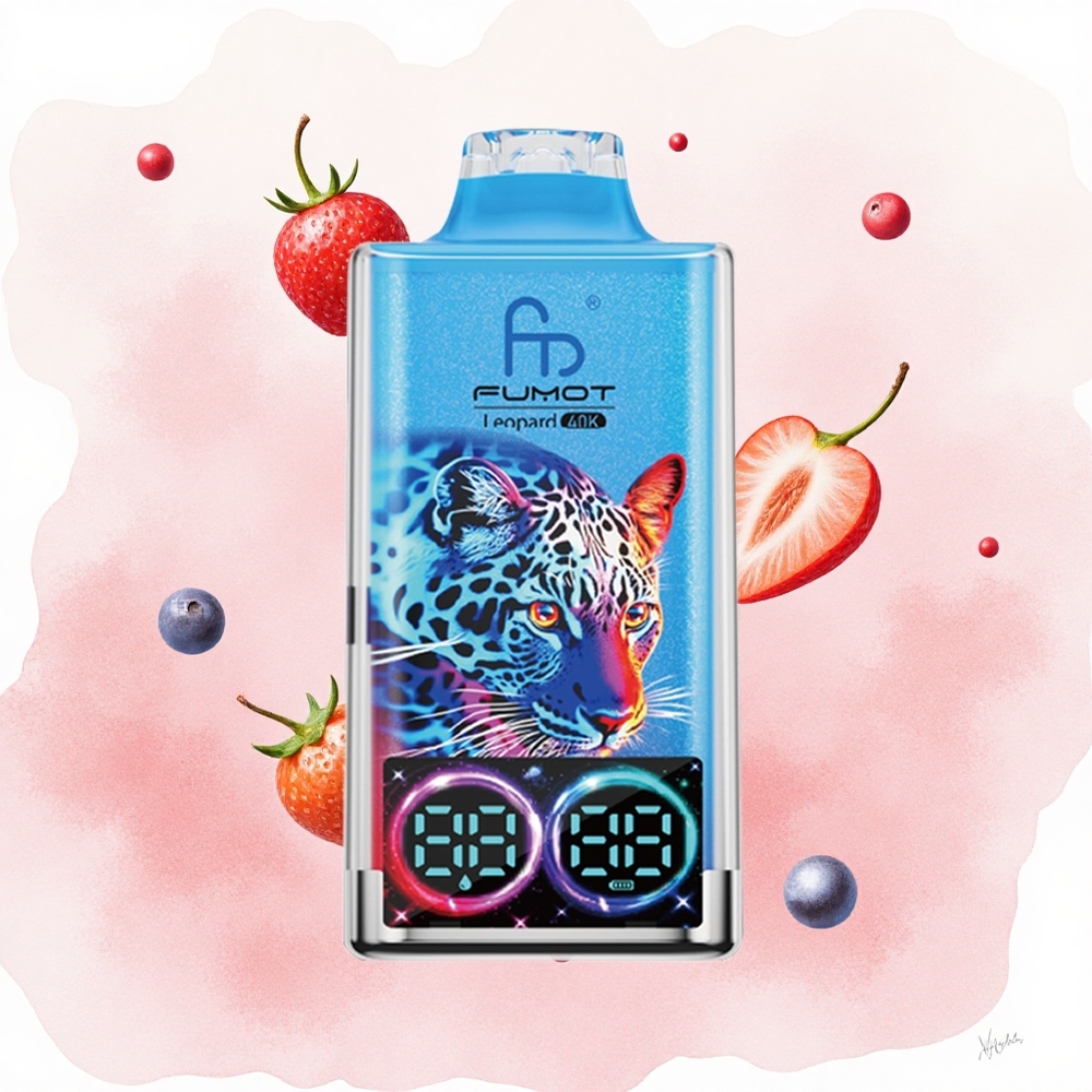 Mešane bobice Fumot Leopard 40K Puffs Дуал Месх Цоил Digital Tube