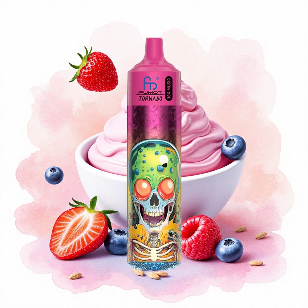 Боровница Јагода Малина Сладолед Fumot RandM Tornado 30000 Пуфова 30mL