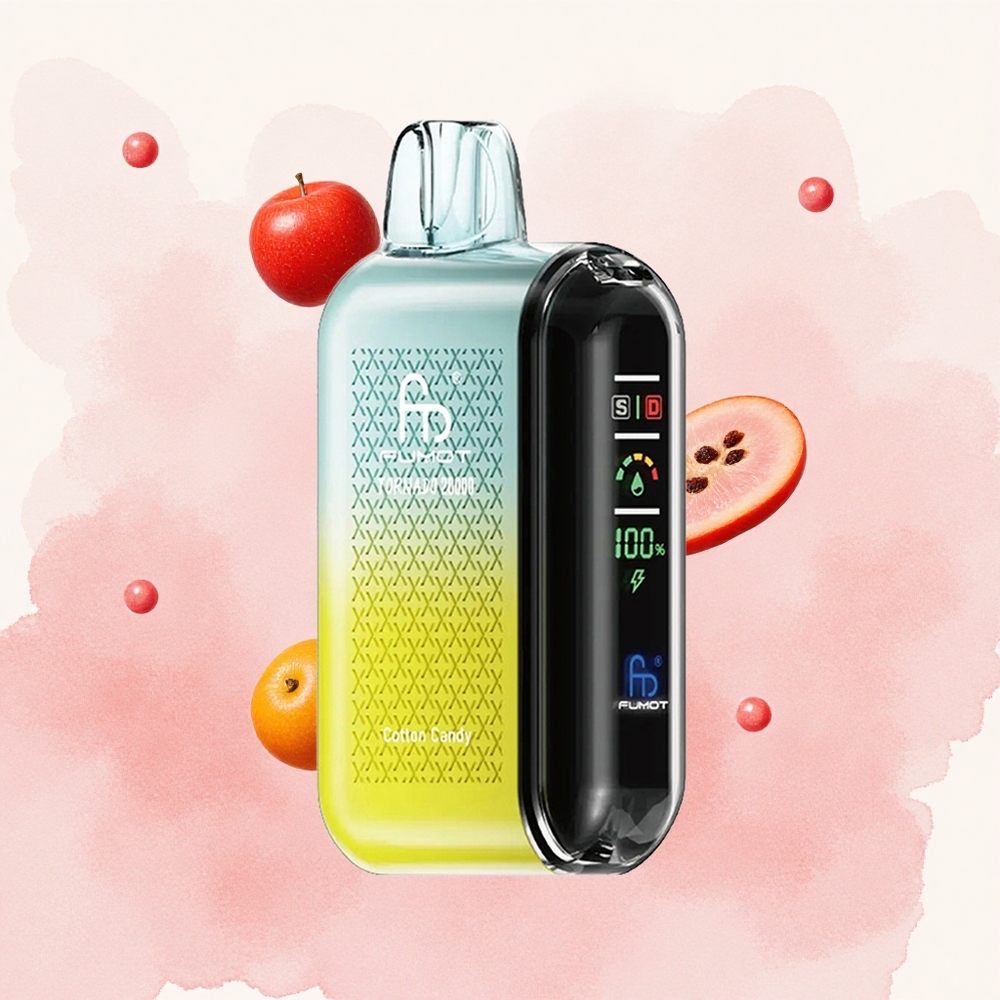 Bombona od šećerne vune Fumot Tornado 20000 Pufova Дуал Месх Цоил Смарт Дисплаи