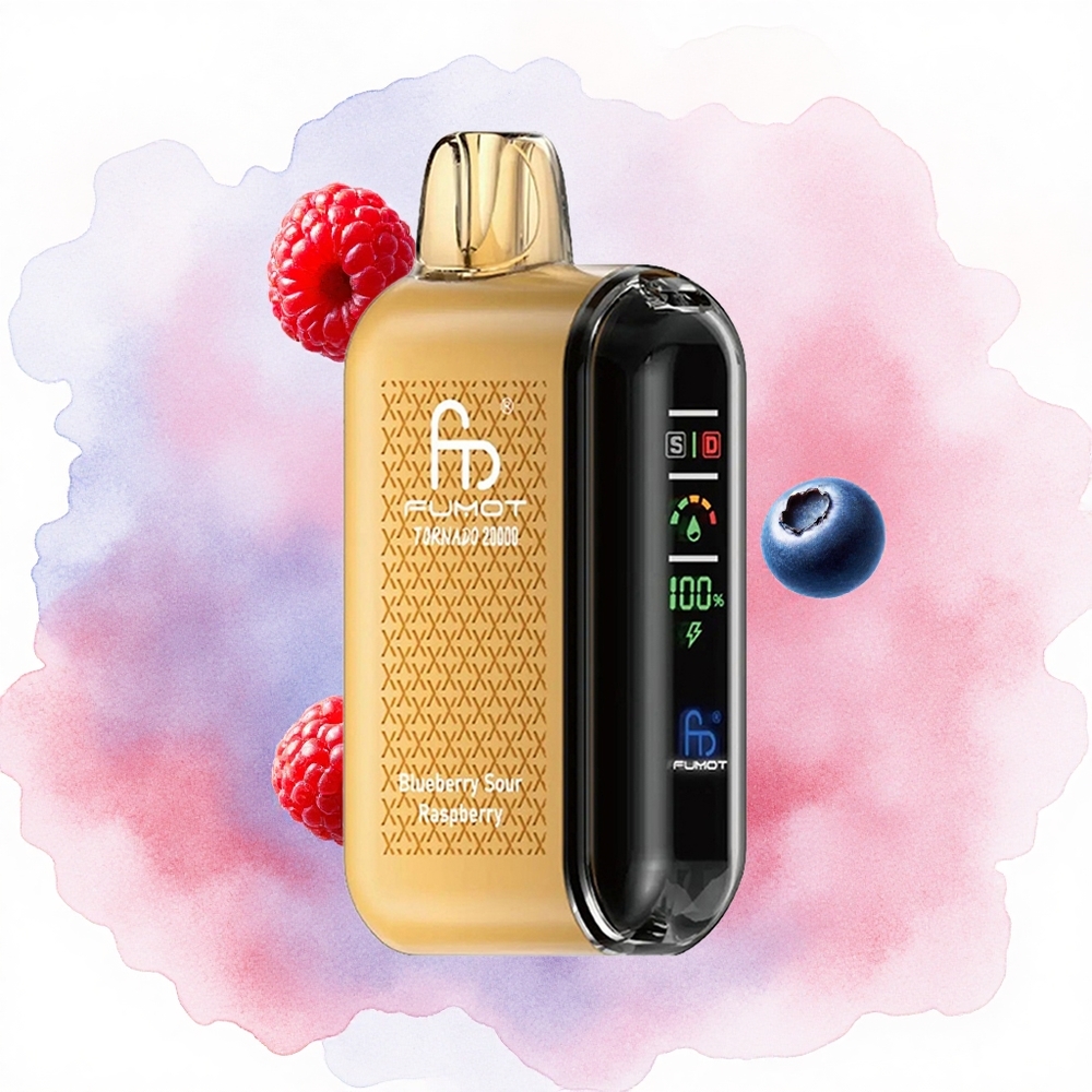 Borovnica-Kisela Malina Fumot Tornado 20000 Pufova 20ml Kapacitet Dvostruka Mreža Kalem