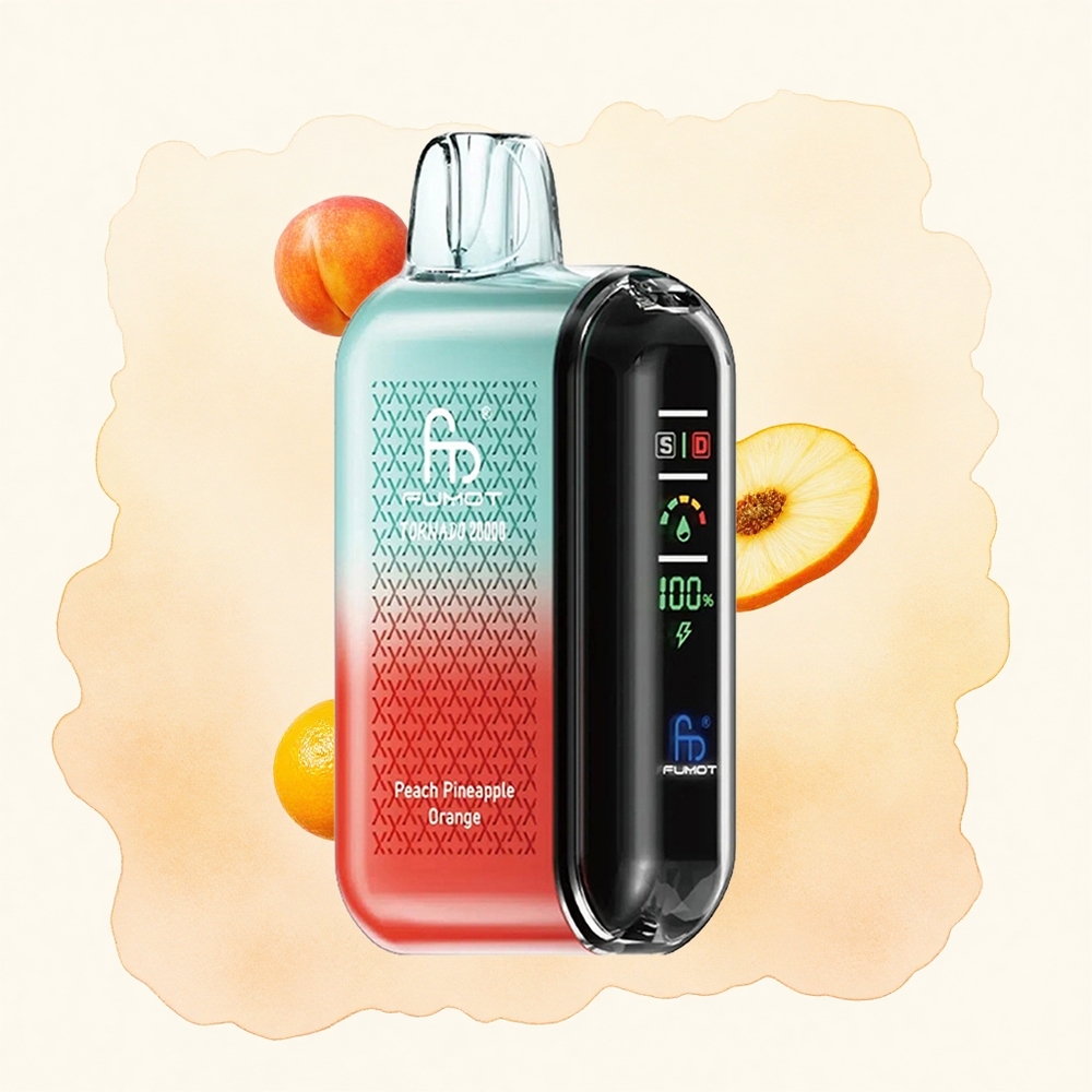 Breskva Ananas Pomorandža Fumot Tornado 20000 Pufova Дуал Месх Цоил Смарт Дисплаи