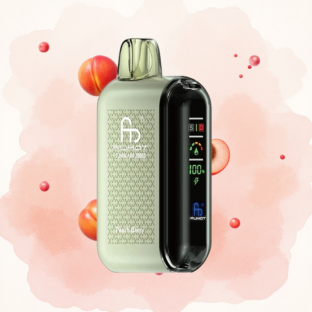 Breskva-Bobica Fumot Tornado 20000 Pufova Дуал Месх Цоил Смарт Дисплаи