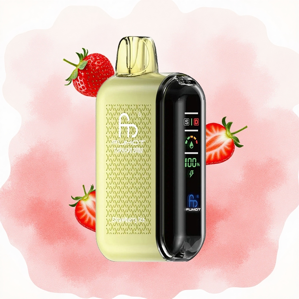 Јагода Лед Fumot Tornado 20000 Пљувачка 20ml Течност Дуал Меш Коил