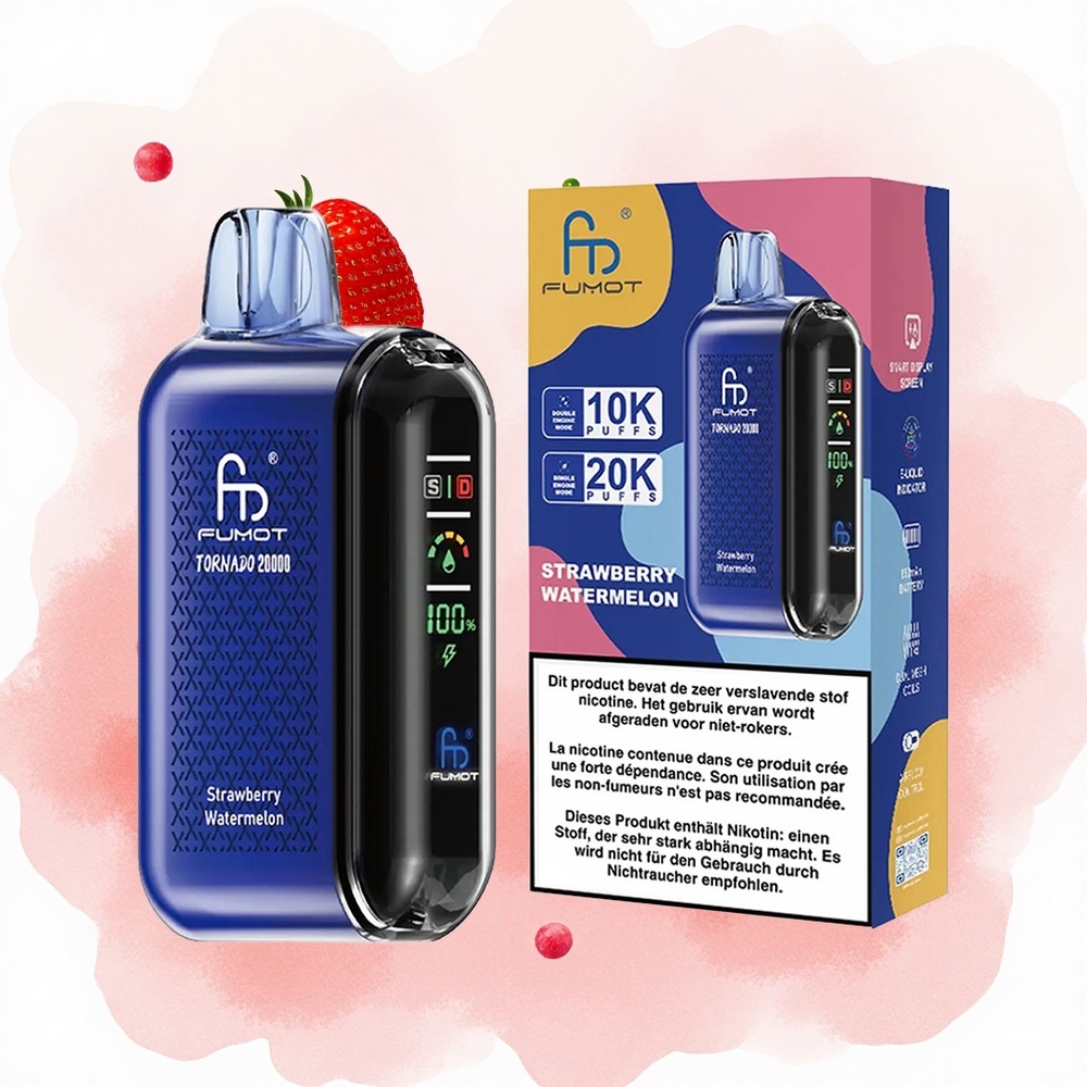 Јагода Лубеница Fumot Tornado 20000 Пуфова 20ml Течност