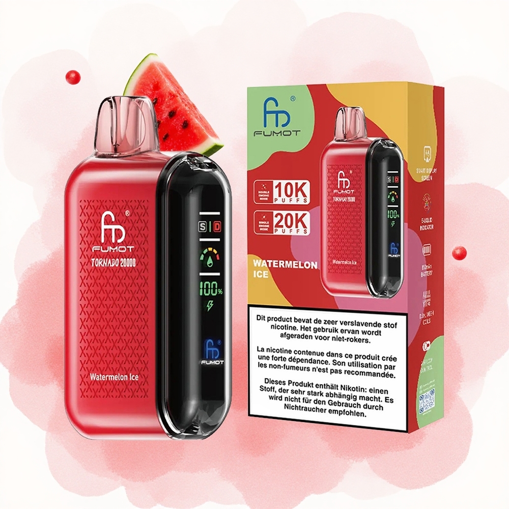 Лубеница лед Fumot Tornado 20000 удисаја 20ml капацитет течности