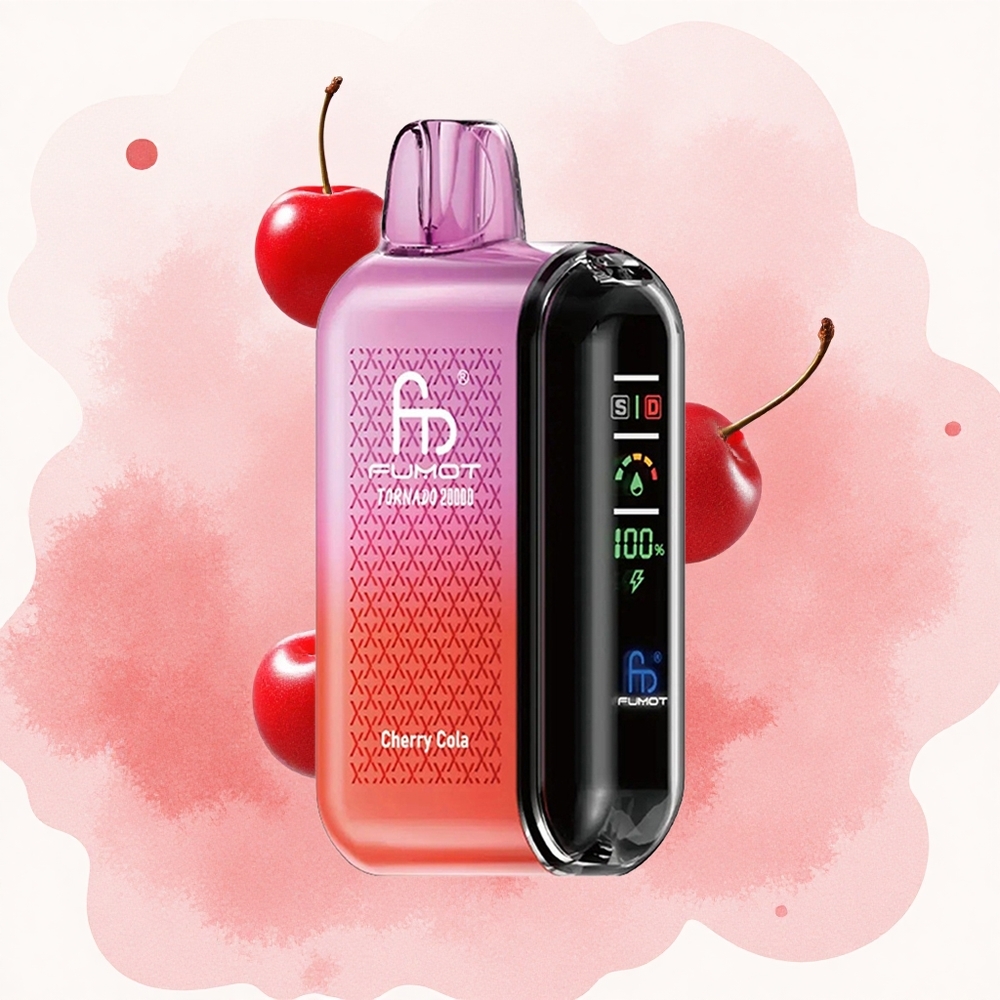 Вишња Кола Fumot Tornado 20000 Pufova Дуал Месх Цоил Смарт Дисплаи