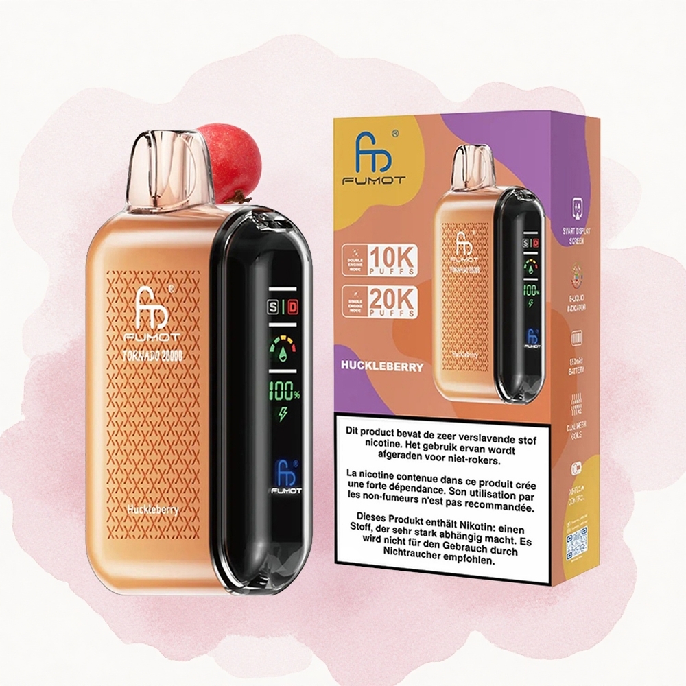 Huckleberry Kombinacija Fumot Tornado 20000 Puffova Дуал Месх Цоил