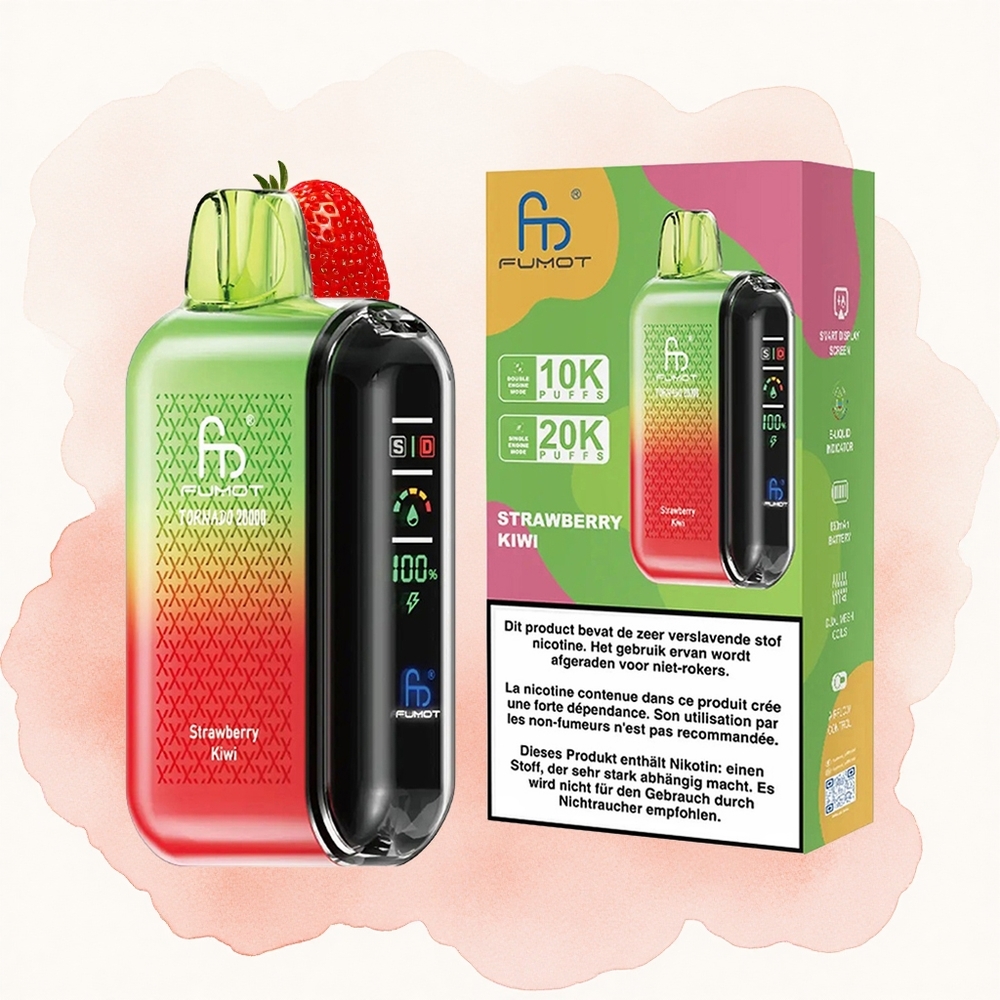 Jagoda-Kivi Fumot Tornado 20000 Pufova Дуал Месх Цоил