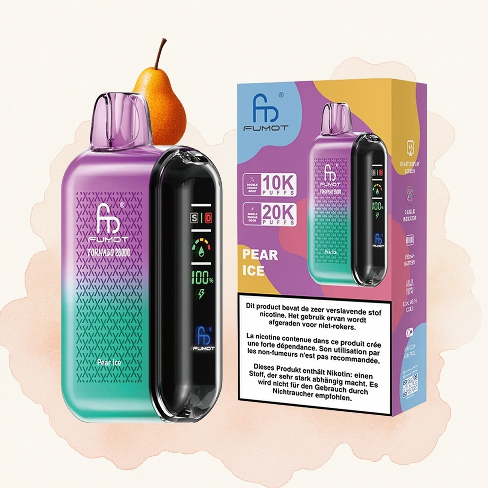 Kruškoledena Fumot Tornado 20000 Pufova Дуал Месх Цоил