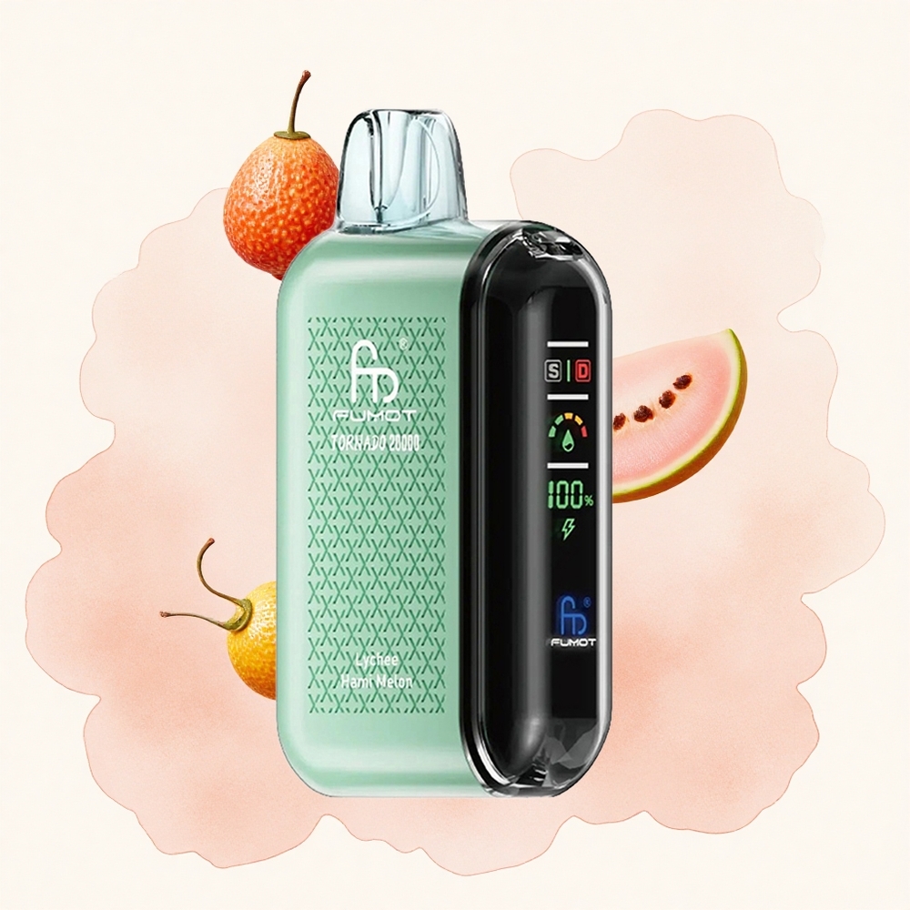 Liči Hami Dinja Fumot Tornado 20000 Pufova Дуал Месх Цоил 20мл Е-течност Капацитет