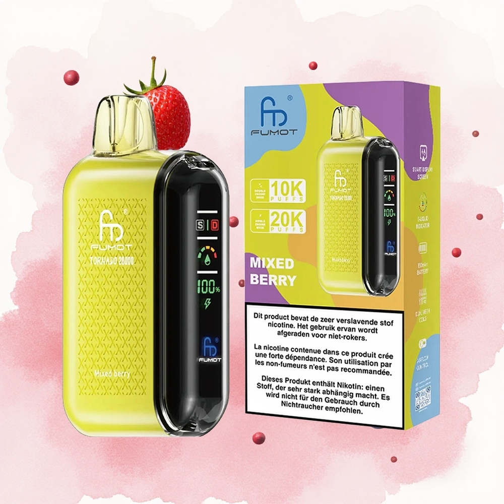 Mešovito bobe Fumot Tornado 20000 Pufova Дуал Месх Цоил 20мл капацитета Е-течности
