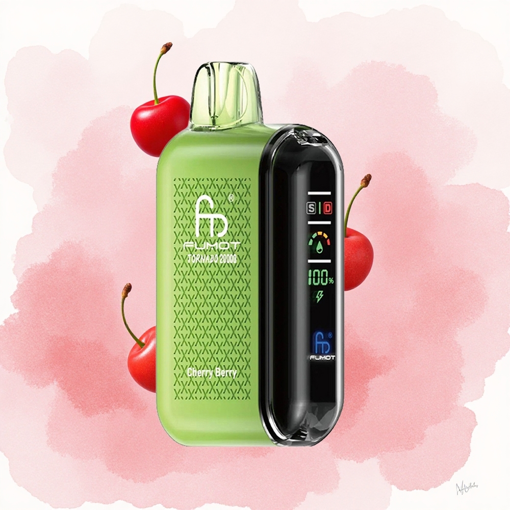 Trešnja-Bobi Fumot Tornado 20000 Pufova Дуал Месх Цоил Смарт Дисплаи