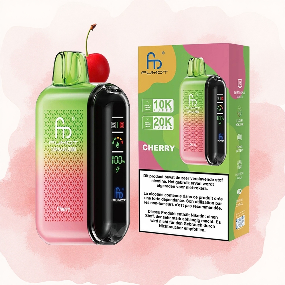 Trešnja Fumot Tornado 20000 Pufova Дуал Месх Цоил Смарт Дисплаи