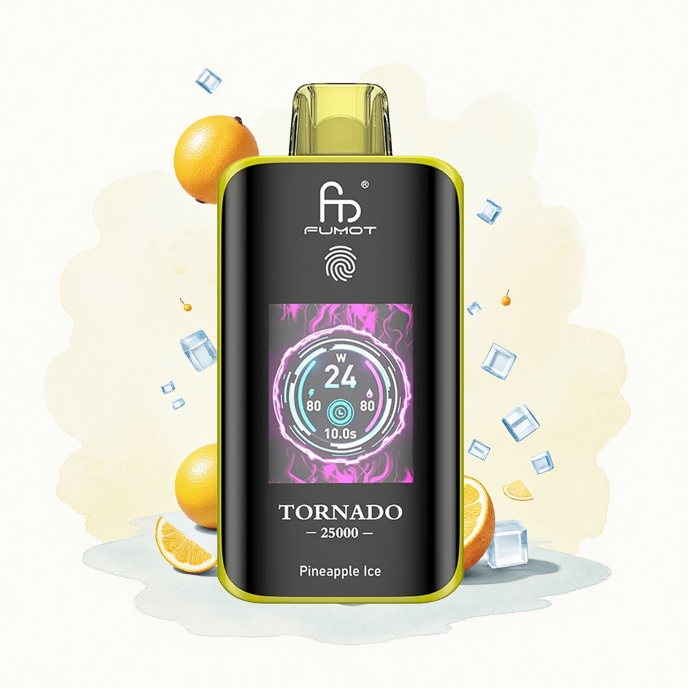 Ananas Led Fumot Tornado 25000 Pufova HD Ekran 700mAh батерија