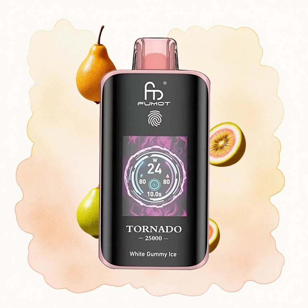 Киви Пасифрукта Гуава Fumot Tornado 25000 Пуфова 700mAh Батерија 20ml Течност