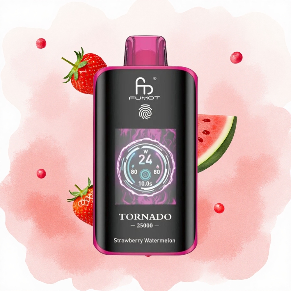 Јагода Лубеница Fumot Tornado 25000 Пуфова HD Екран 700mAh Батерија