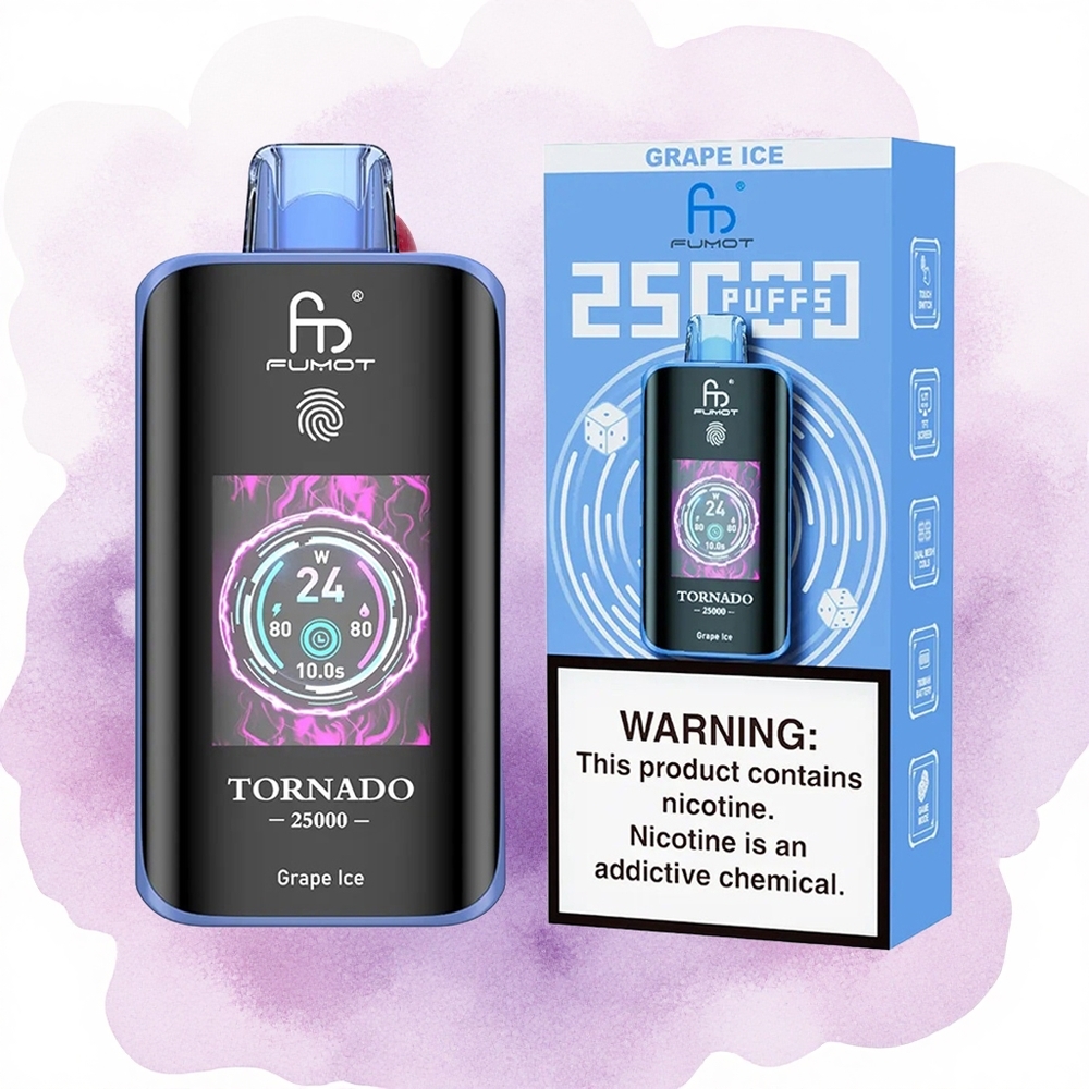 Grozd Ledeni Fumot Tornado 25000 pufova 700mAh батерија 20мл Е-течност