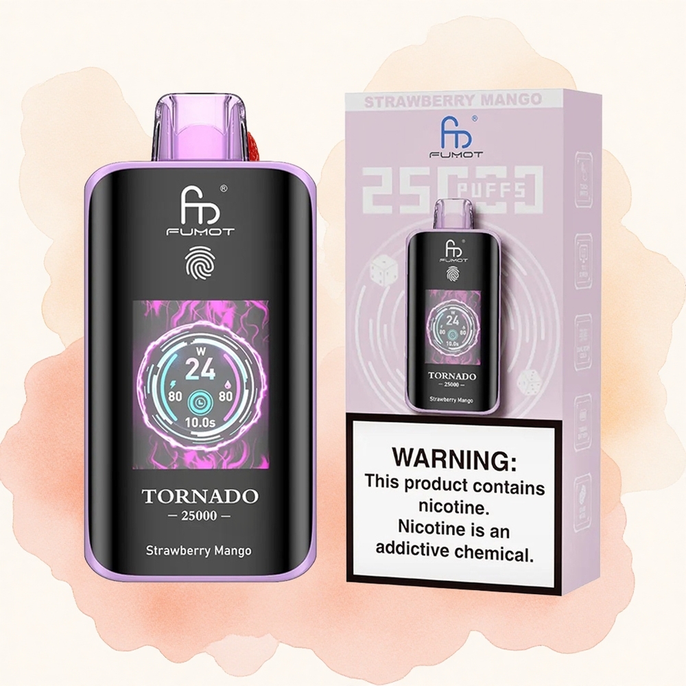 Jagoda-Mango Fumot Tornado 25000 Pufova HD Ekran 700mAh батерија