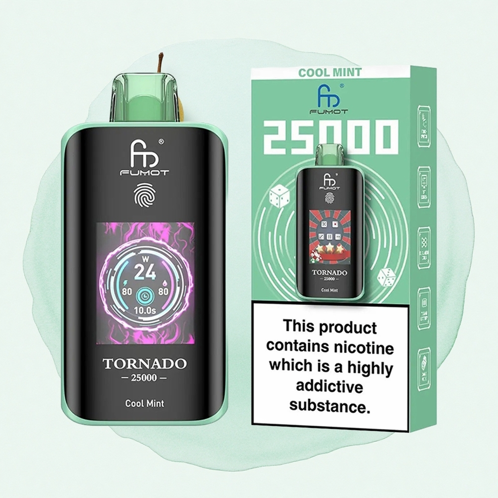 Menta Hladnjak Fumot Tornado 25000 Pufova HD Ekran 700mAh батерија