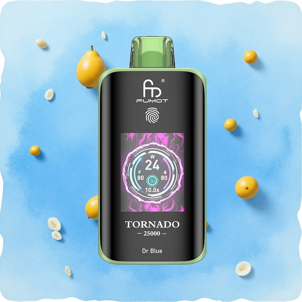 Plava Fumot Tornado 25000 Pufova HD Ekran 700mAh батерија