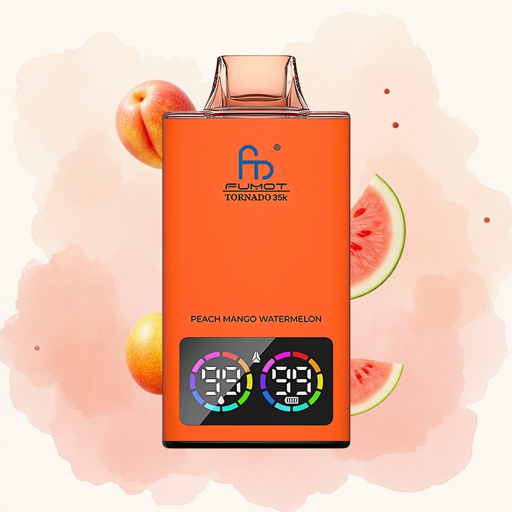 Breskva Mango Lubenica Fumot Tornado 35000 Дуал Месх Цоил Zavojnica 15мл Е-течност