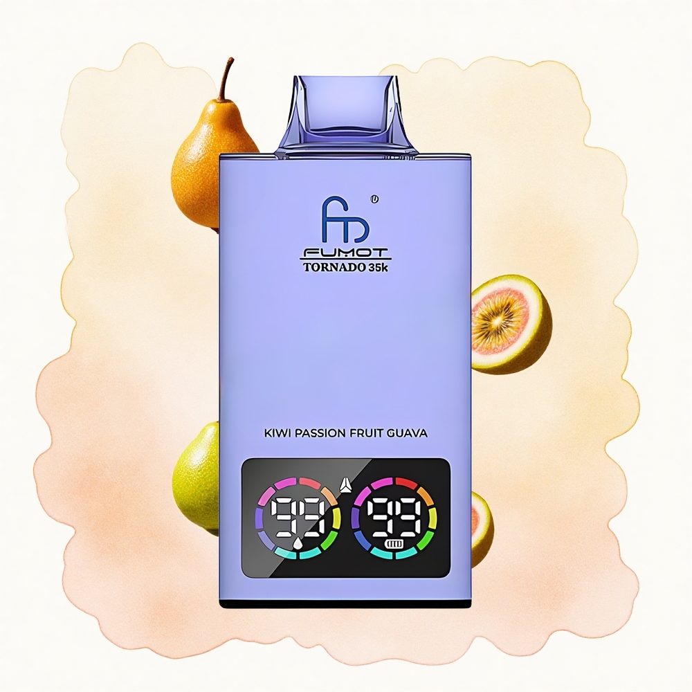 Kivi Pasija Guava Fumot Tornado 35000 Дуал Месх Цоил 15мл Е-течност
