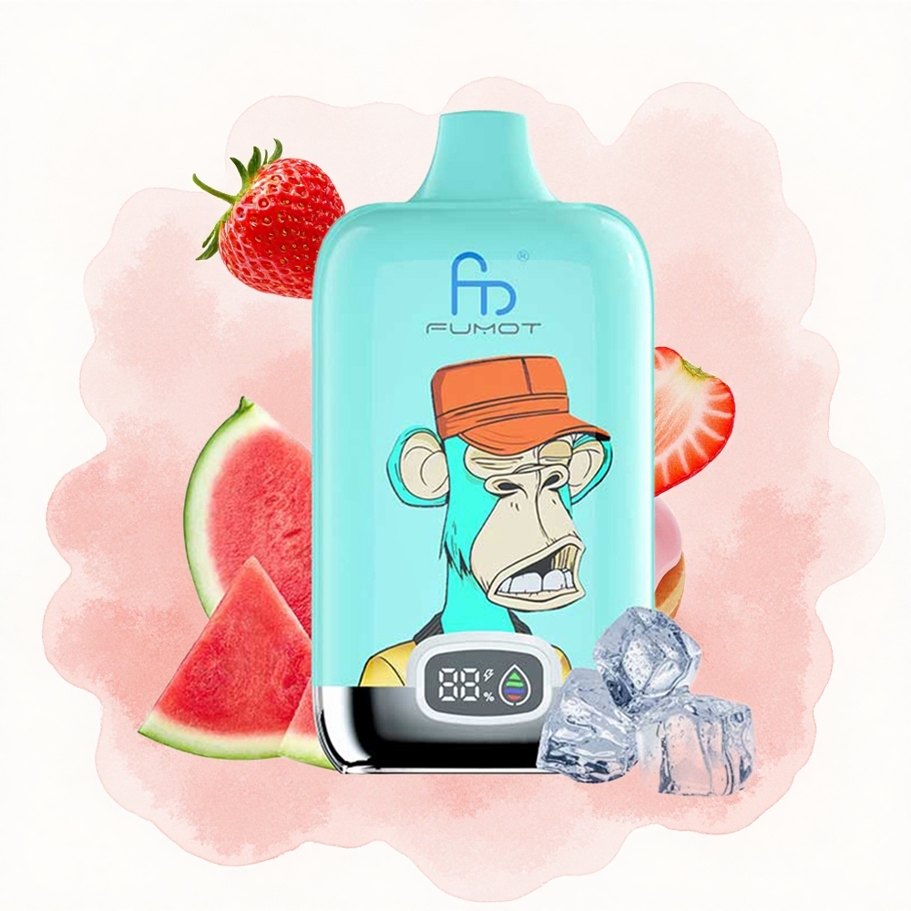 Јагода Крофна Fumot Tornado Дигитална Кутија 12000 Пуфа 20ml Течност 550mAh Батерија