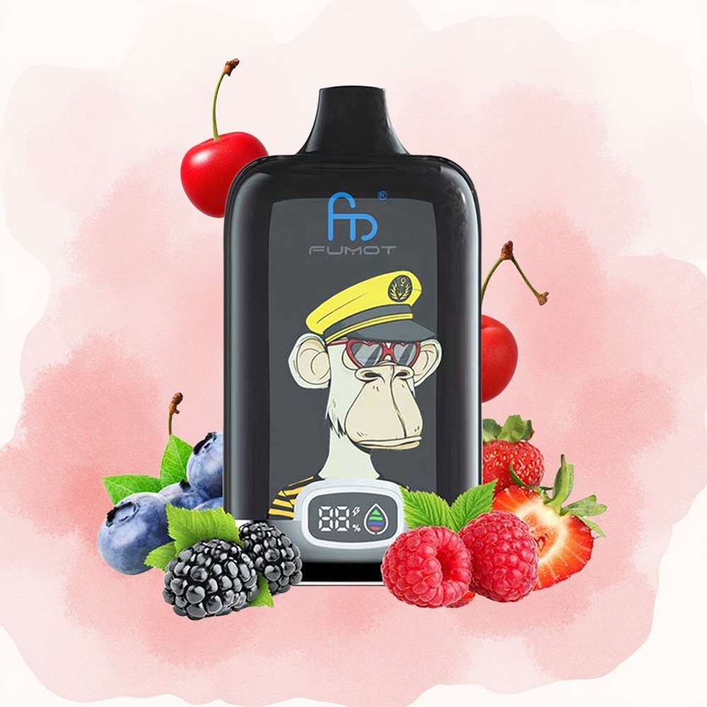 Трешња Fumot Tornado Дигитална Кутија 12000 Пуфова 20ml Течност Меш Коил